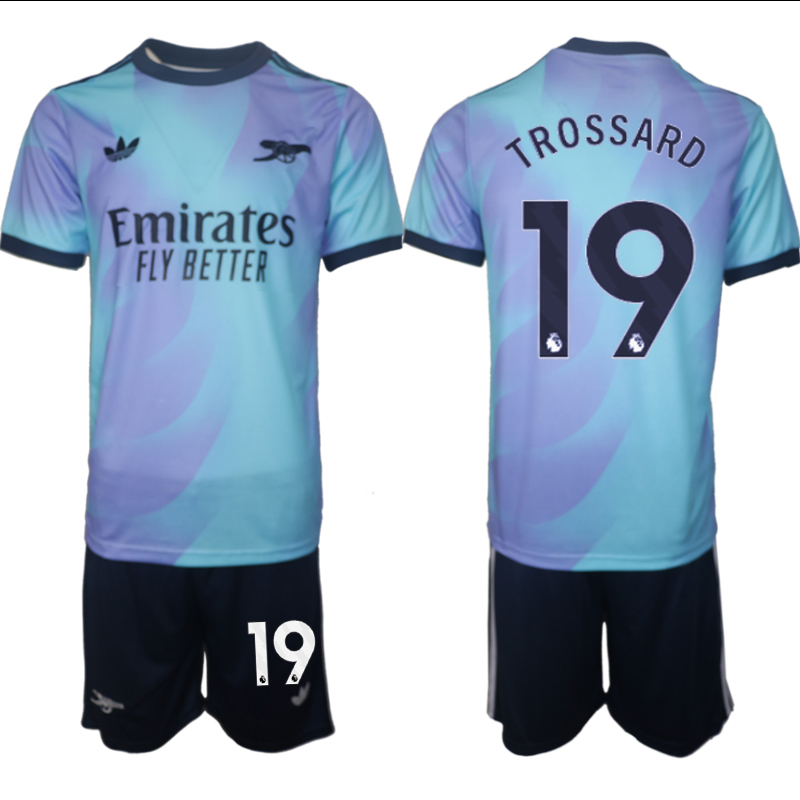 Men 2024-2025 Club Arsenal away Purple blue 19 Soccer Jersey